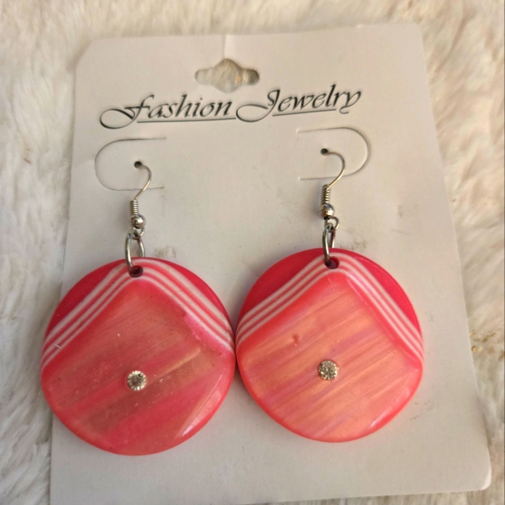 **3/$10** Fashion Jewelry Pink Earrings